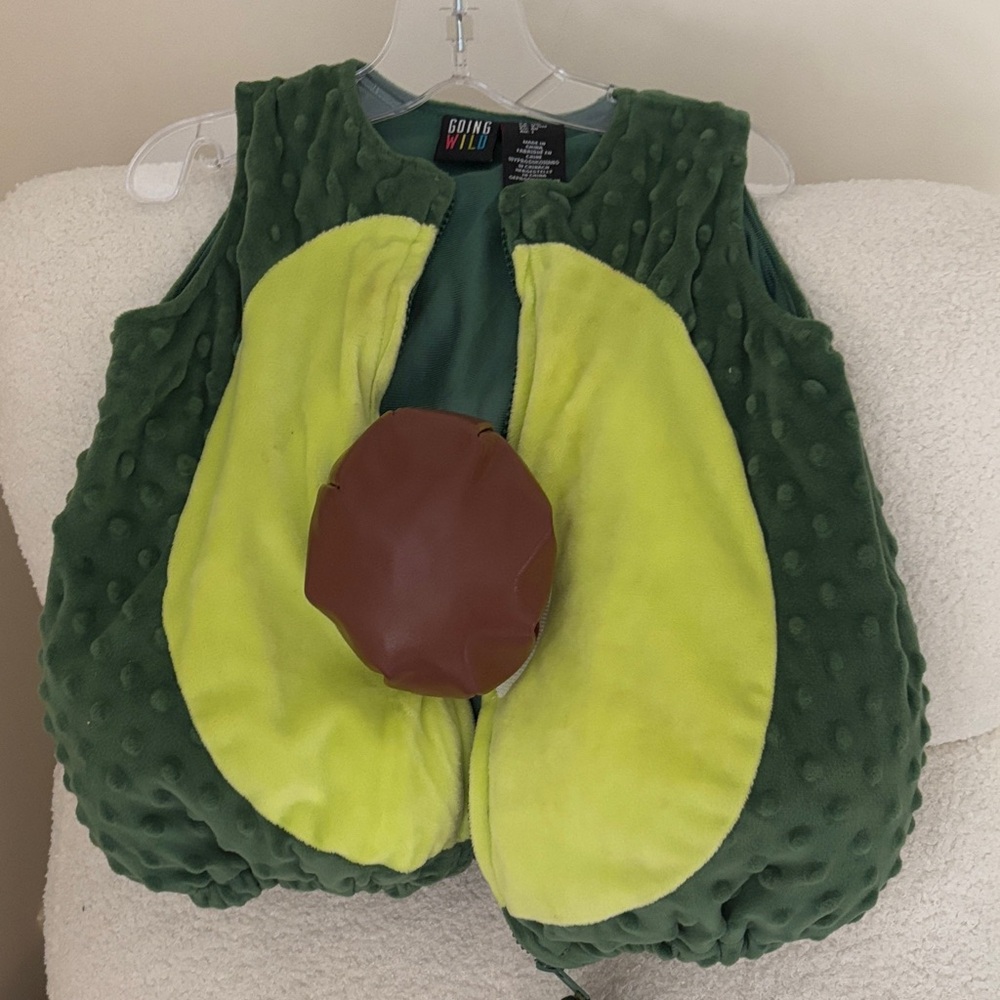 Avocado Kids Costume - Green and Brown
